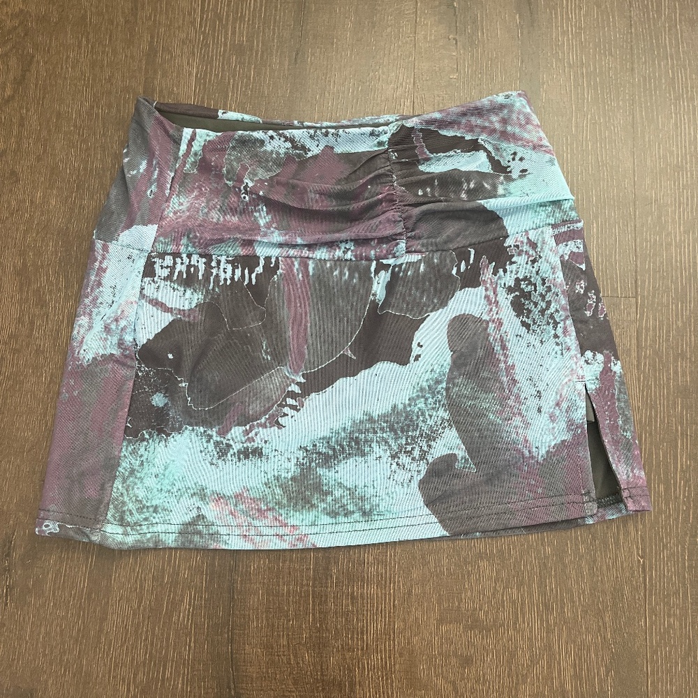 Mini skirt with built in shorts